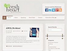 Tablet Screenshot of freshheartministries.org